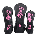 Maxbell Golf Club Head Cover Anti Scratch Fashion Protective Sleeve Golfer Equipment Black A