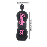 Maxbell Golf Club Head Cover Anti Scratch Fashion Protective Sleeve Golfer Equipment Black C