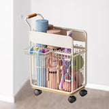 Maxbell Yoga Mat Storage Basket with Wheels Portable Laundry Basket for Workout Room