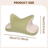 Maxbell Office Nap Pillow Elegant Neck Support Ice Silk Desk Sleeping Napping Pillow Green