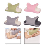 Maxbell Office Nap Pillow Elegant Neck Support Ice Silk Desk Sleeping Napping Pillow Green