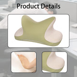 Maxbell Office Nap Pillow Elegant Neck Support Ice Silk Desk Sleeping Napping Pillow Green