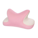 Maxbell Office Nap Pillow Elegant Neck Support Ice Silk Desk Sleeping Napping Pillow Pink