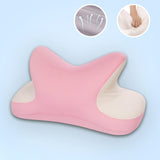 Maxbell Office Nap Pillow Elegant Neck Support Ice Silk Desk Sleeping Napping Pillow Pink