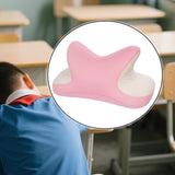 Maxbell Office Nap Pillow Elegant Neck Support Ice Silk Desk Sleeping Napping Pillow Pink