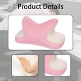 Maxbell Office Nap Pillow Elegant Neck Support Ice Silk Desk Sleeping Napping Pillow Pink