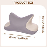 Maxbell Office Nap Pillow Elegant Neck Support Ice Silk Desk Sleeping Napping Pillow Light Gray