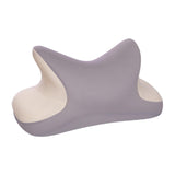Maxbell Office Nap Pillow Elegant Neck Support Ice Silk Desk Sleeping Napping Pillow Light Gray
