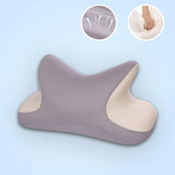 Maxbell Office Nap Pillow Elegant Neck Support Ice Silk Desk Sleeping Napping Pillow Light Gray