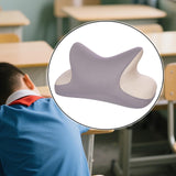 Maxbell Office Nap Pillow Elegant Neck Support Ice Silk Desk Sleeping Napping Pillow Light Gray