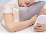 Maxbell Office Nap Pillow Elegant Neck Support Ice Silk Desk Sleeping Napping Pillow Light Gray
