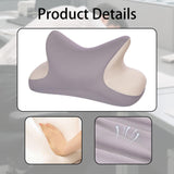 Maxbell Office Nap Pillow Elegant Neck Support Ice Silk Desk Sleeping Napping Pillow Light Gray
