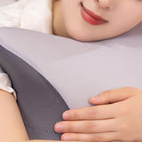 Maxbell Office Nap Pillow Elegant Neck Support Ice Silk Desk Sleeping Napping Pillow Dark Gray