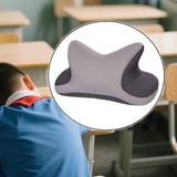 Maxbell Office Nap Pillow Elegant Neck Support Ice Silk Desk Sleeping Napping Pillow Dark Gray