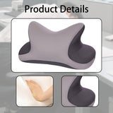 Maxbell Office Nap Pillow Elegant Neck Support Ice Silk Desk Sleeping Napping Pillow Dark Gray