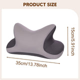 Maxbell Office Nap Pillow Elegant Neck Support Ice Silk Desk Sleeping Napping Pillow Dark Gray
