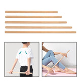 Maxbell Wooden Yoga Stick Open Shoulder Bar for Body Sculpting Pranayama Beautifying
