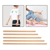 Maxbell Wooden Yoga Stick Open Shoulder Bar for Body Sculpting Pranayama Beautifying