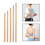 Maxbell Wooden Yoga Stick Open Shoulder Bar for Body Sculpting Pranayama Beautifying
