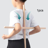 Maxbell Wooden Yoga Stick Open Shoulder Bar for Body Sculpting Pranayama Beautifying