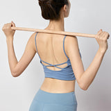 Maxbell Wooden Yoga Stick Open Shoulder Bar for Body Sculpting Pranayama Beautifying