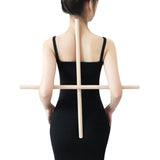 Maxbell Wooden Yoga Stick Open Shoulder Bar for Body Sculpting Pranayama Beautifying