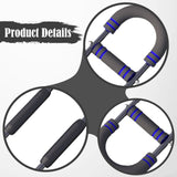 Maxbell Arm Trainer Adjustable Gym Fitness Arm Strengthener for Triceps Thigh Biceps Dark Blue