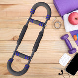 Maxbell Arm Trainer Adjustable Gym Fitness Arm Strengthener for Triceps Thigh Biceps Dark Blue