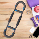 Maxbell Arm Trainer Adjustable Gym Fitness Arm Strengthener for Triceps Thigh Biceps Light Blue