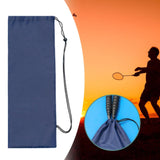 Maxbell Badminton Racquet Bag Shoulder Bag for Sports Supplies Professional Beginner Dark Blue 78cmx23cm