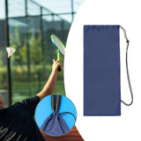 Maxbell Badminton Racquet Bag Shoulder Bag for Sports Supplies Professional Beginner Dark Blue 63cmx23cm