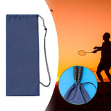 Maxbell Badminton Racquet Bag Shoulder Bag for Sports Supplies Professional Beginner Dark Blue 63cmx23cm