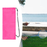 Maxbell Badminton Racquet Bag Shoulder Bag for Sports Supplies Professional Beginner Pink 63cmx23cm