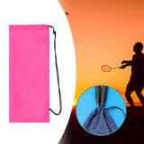 Maxbell Badminton Racquet Bag Shoulder Bag for Sports Supplies Professional Beginner Pink 63cmx23cm