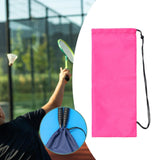 Maxbell Badminton Racquet Bag Shoulder Bag for Sports Supplies Professional Beginner Pink 63cmx23cm