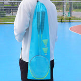 Maxbell Badminton Racquet Bag Shoulder Bag for Sports Supplies Professional Beginner Blue 78cmx23cm