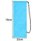 Maxbell Badminton Racquet Bag Shoulder Bag for Sports Supplies Professional Beginner Blue 78cmx23cm