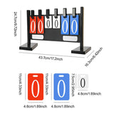 Maxbell Flip Number Score Board 4 digits Scorekeeper for Billiards Badminton Coaches
