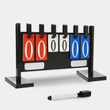 Maxbell Flip Number Score Board 4 digits Scorekeeper for Billiards Badminton Coaches