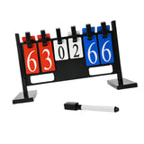 Maxbell Flip Number Score Board 4 digits Scorekeeper for Billiards Badminton Coaches