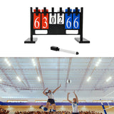 Maxbell Flip Number Score Board 4 digits Scorekeeper for Billiards Badminton Coaches