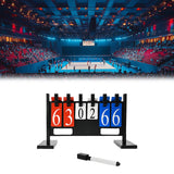 Maxbell Flip Number Score Board 4 digits Scorekeeper for Billiards Badminton Coaches
