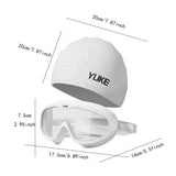 Maxbell Goggles Cap Set for Long and Short Hair for Diving Equipment Snorkeling