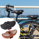 Maxbell Oversized Bike Seat Cushion Padded Waterproof Cycling Seat for Daily Commute Black