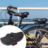 Maxbell Oversized Bike Seat Cushion Padded Waterproof Cycling Seat for Daily Commute Black