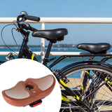 Maxbell Oversized Bike Seat Cushion Padded Waterproof Cycling Seat for Daily Commute Brown