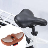 Maxbell Oversized Bike Seat Cushion Padded Waterproof Cycling Seat for Daily Commute Brown