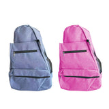 Maxbell Tennis Racket Shoulder Bag with Shoe Compartment Portable Badminton Backpack rose red