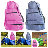 Maxbell Tennis Racket Shoulder Bag with Shoe Compartment Portable Badminton Backpack rose red