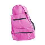 Maxbell Tennis Racket Shoulder Bag with Shoe Compartment Portable Badminton Backpack rose red